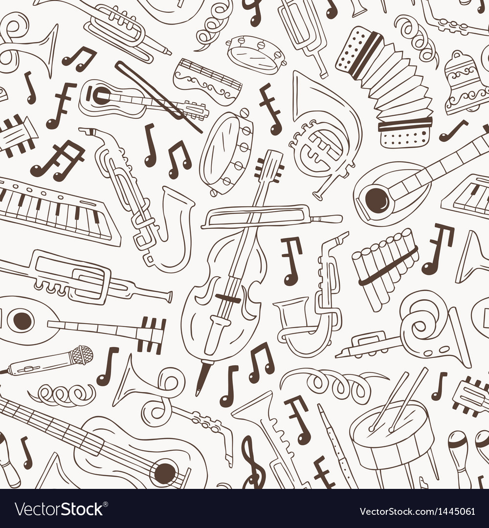 Percussion Winds Horns Vector Image