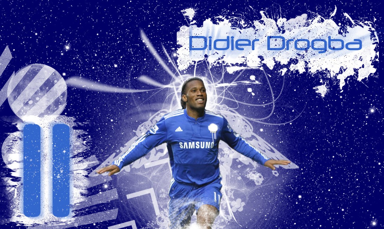 Top Footballer Wallpaper Didier Drogba Chelsea For Desktop