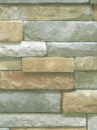3d Stacked Stone Wallpaper Diy Decorating Decor Home Etc Pintere