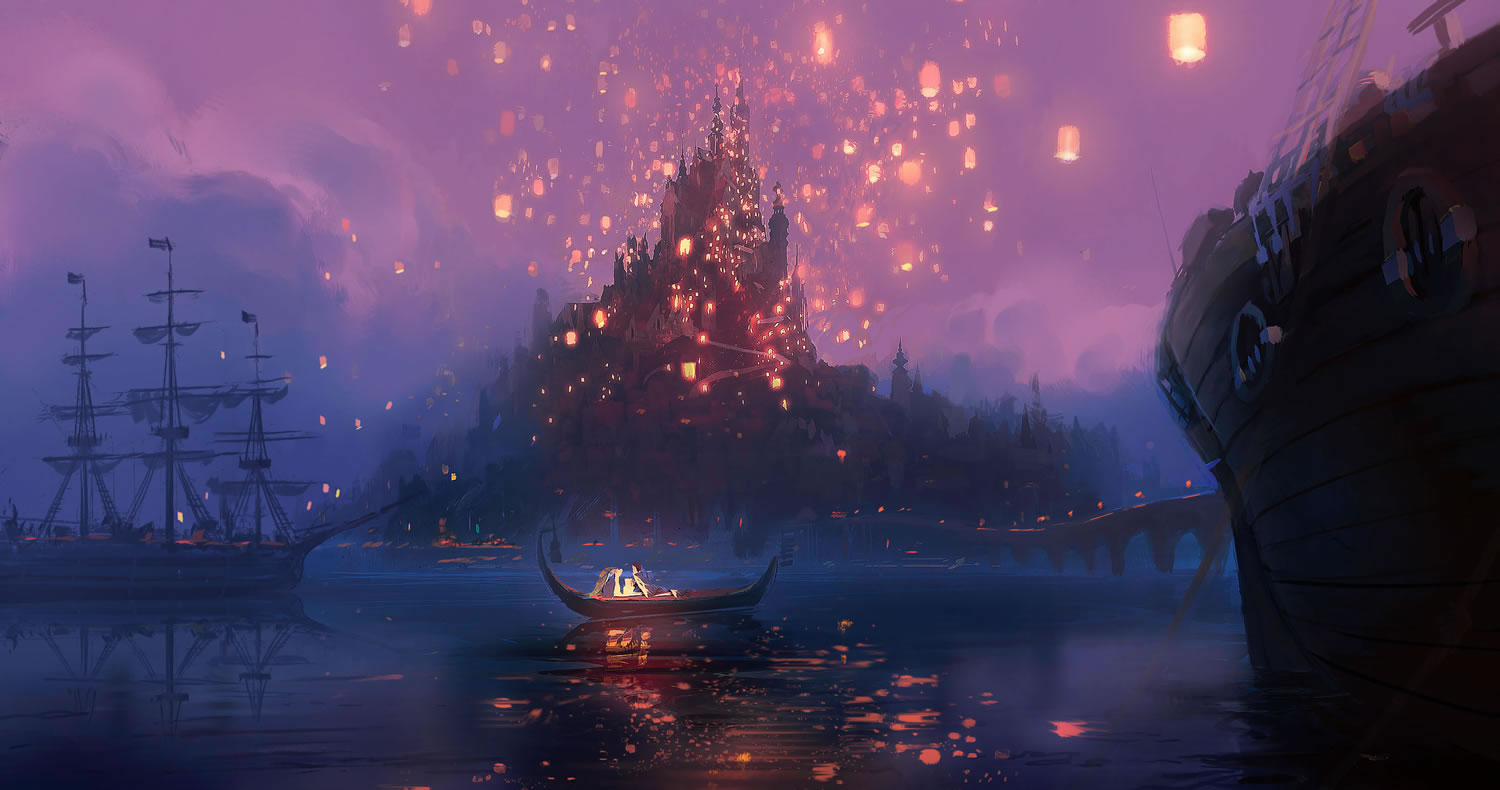 Rapunzel Castle Concept Art From Disney Tangled HD Wallpaper