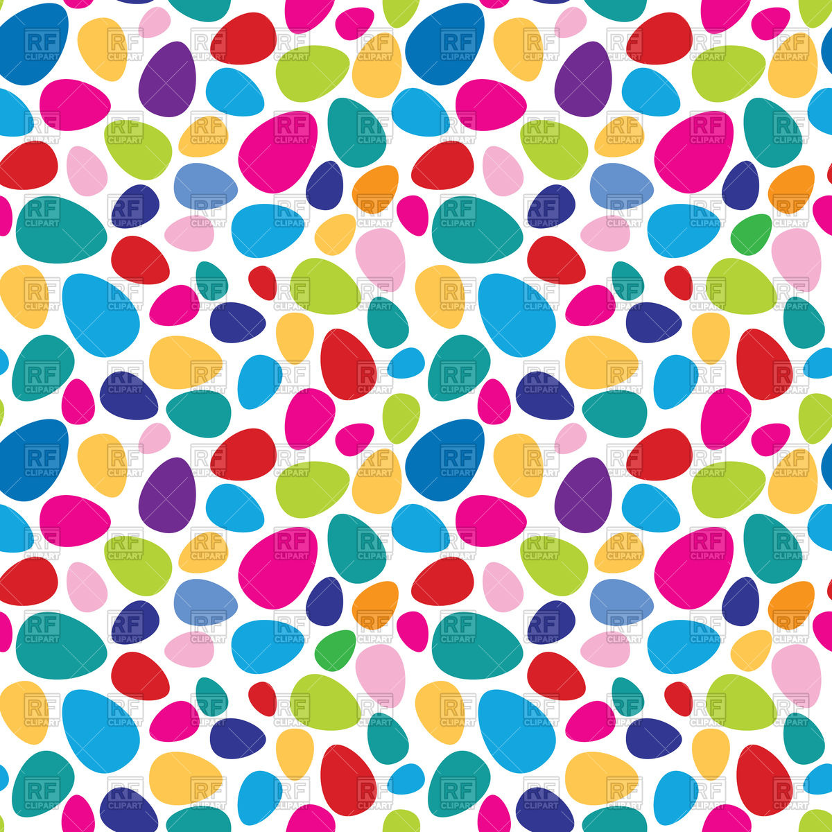 Colourful Eggs Seamless Pattern Easter Background Vector Image