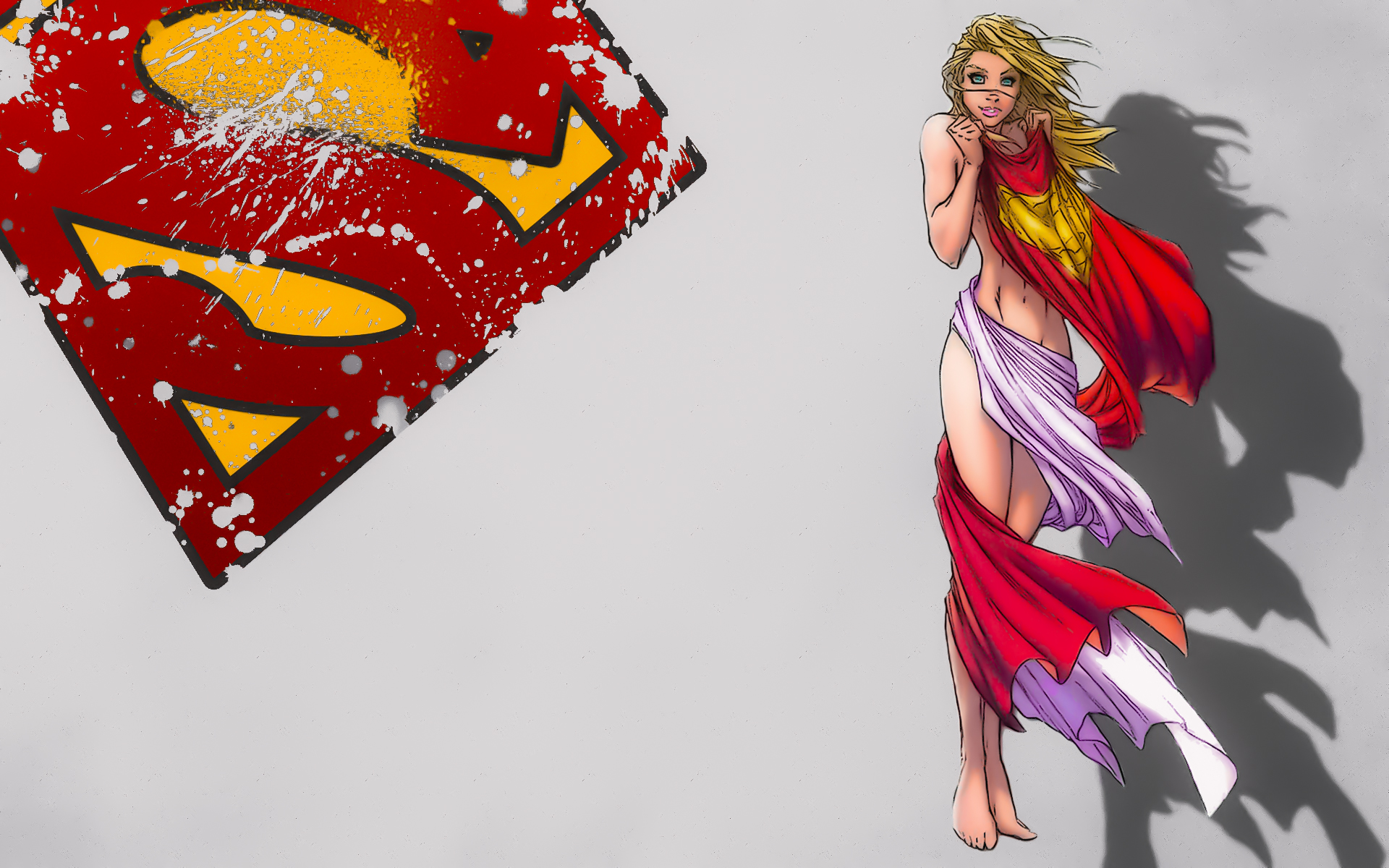 Dc Ics Supergirl HD Wallpaper Of Cartoon Animation