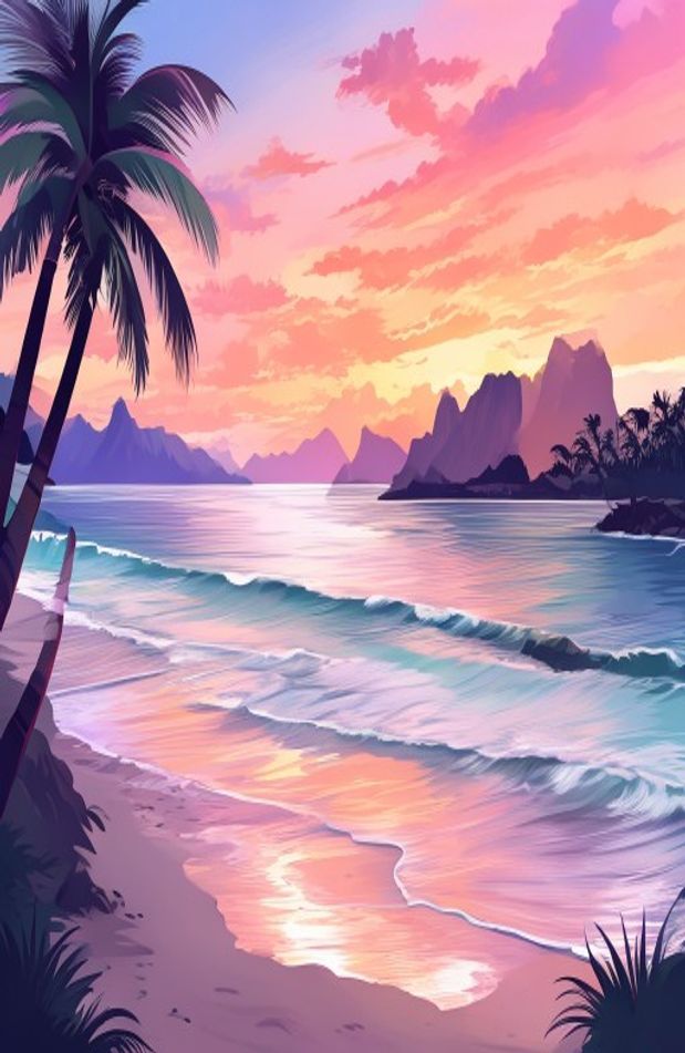 Dual Monitor Wallpaper Beach