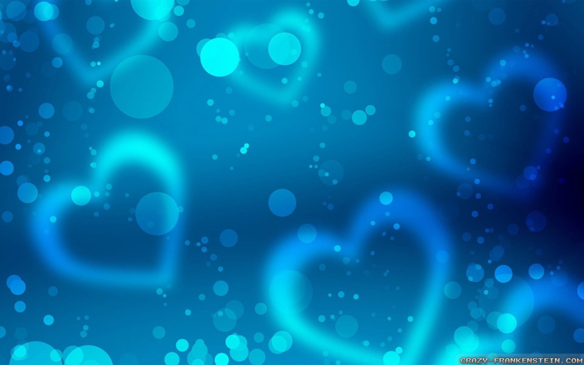 Blue Hearts Wallpaper On