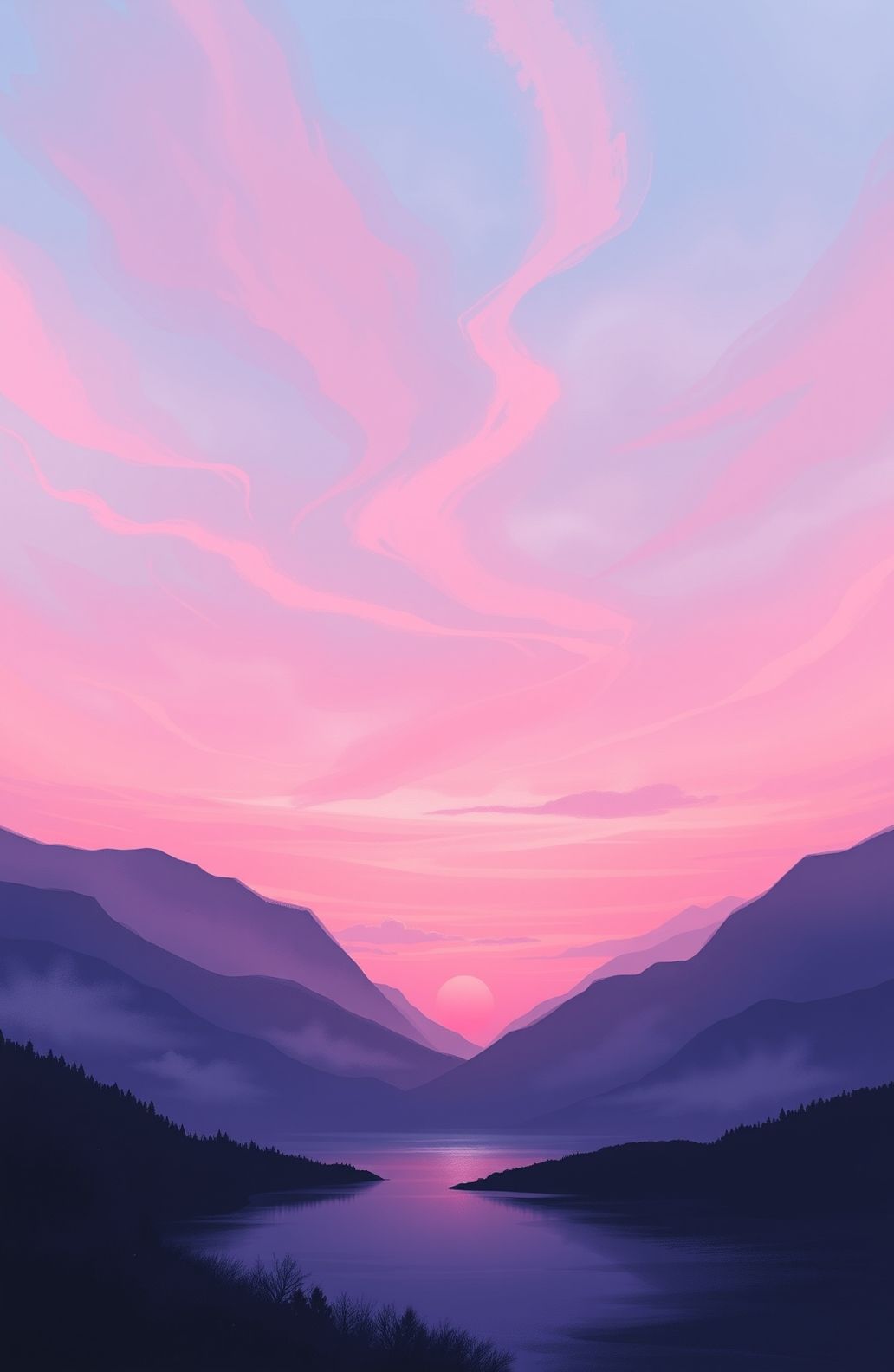 Pink Sky Wallpaper