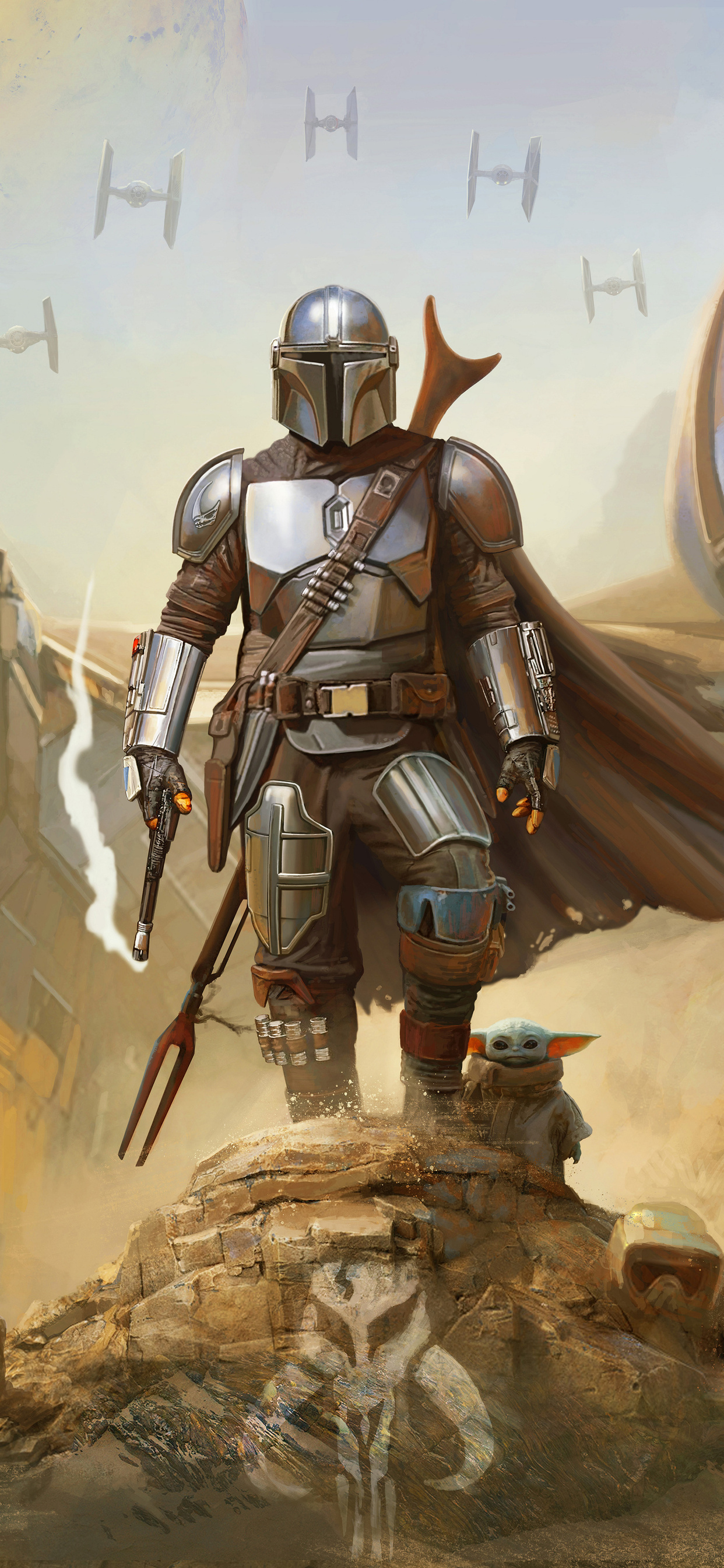 The Mandalorian Star Wars Official 4k iPhone Xs Max HD Wallpaper