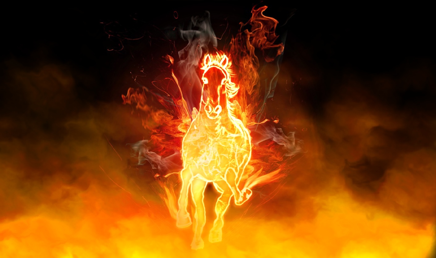 Torrent Fire Horse Screensaver Animated Wallpaper 1337x