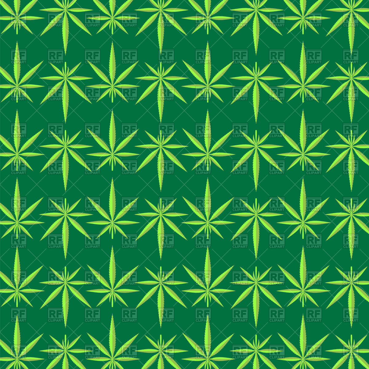 Green Marijuana Leaves Background Vector Image Of Background