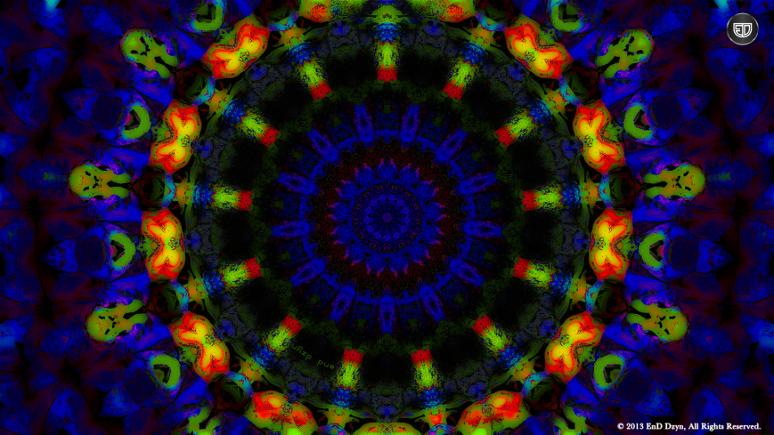 3d HD Trippy Blue Psychedelic Desktop Wallpaper By End Dzyn