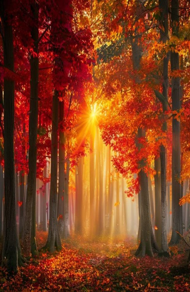 Red Forest Wallpaper