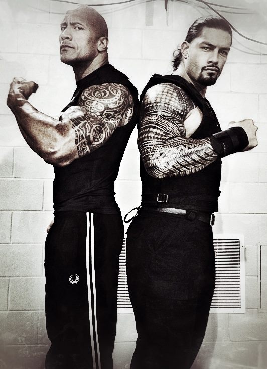 The Rock Johnson Image And Roman Reigns Wallpaper Photos