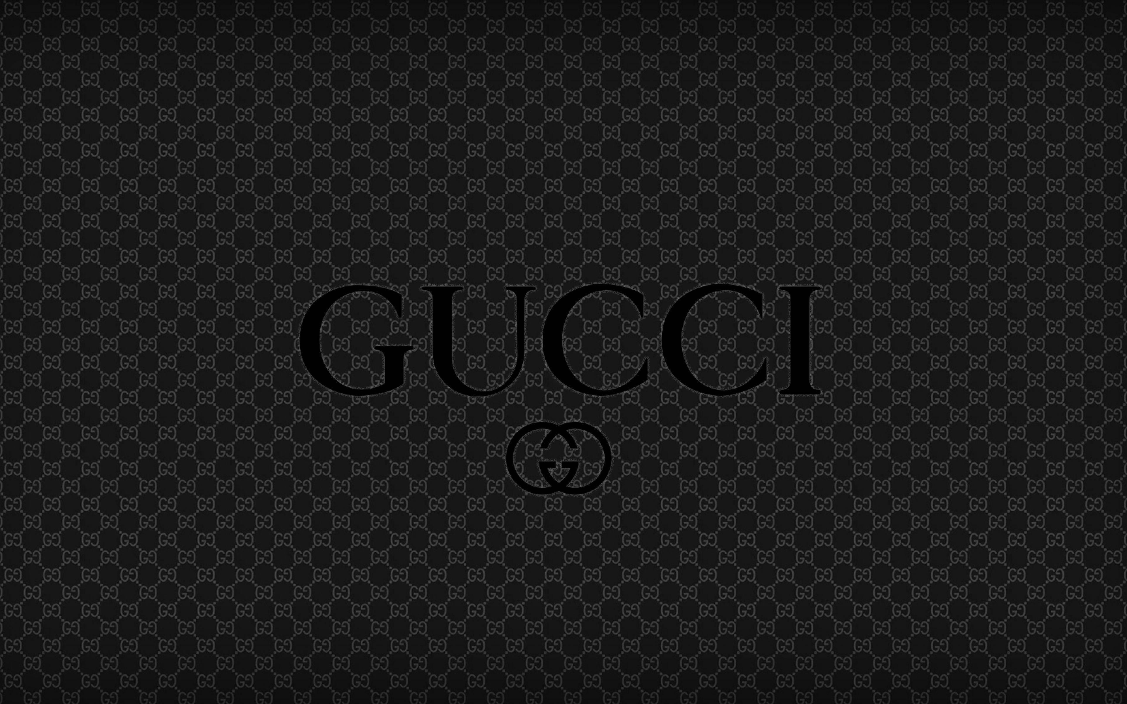 Black Patterned Gucci 4k Wallpaper