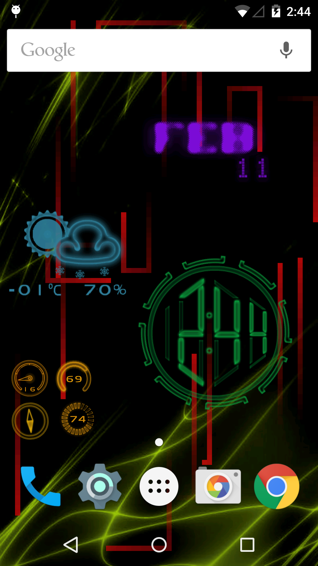 Neon Clock Gl Live Wallpaper Android Res At Quality