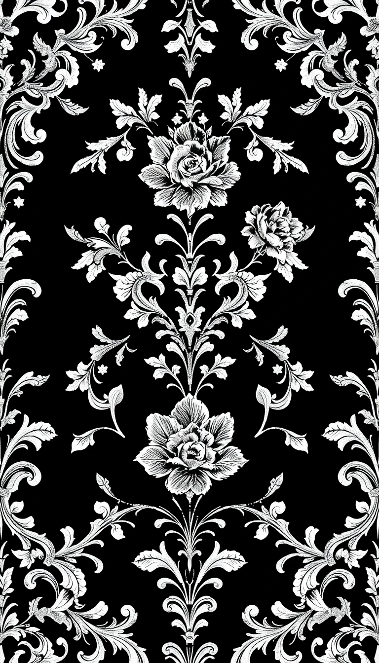 Vintage Black And White Wallpaper