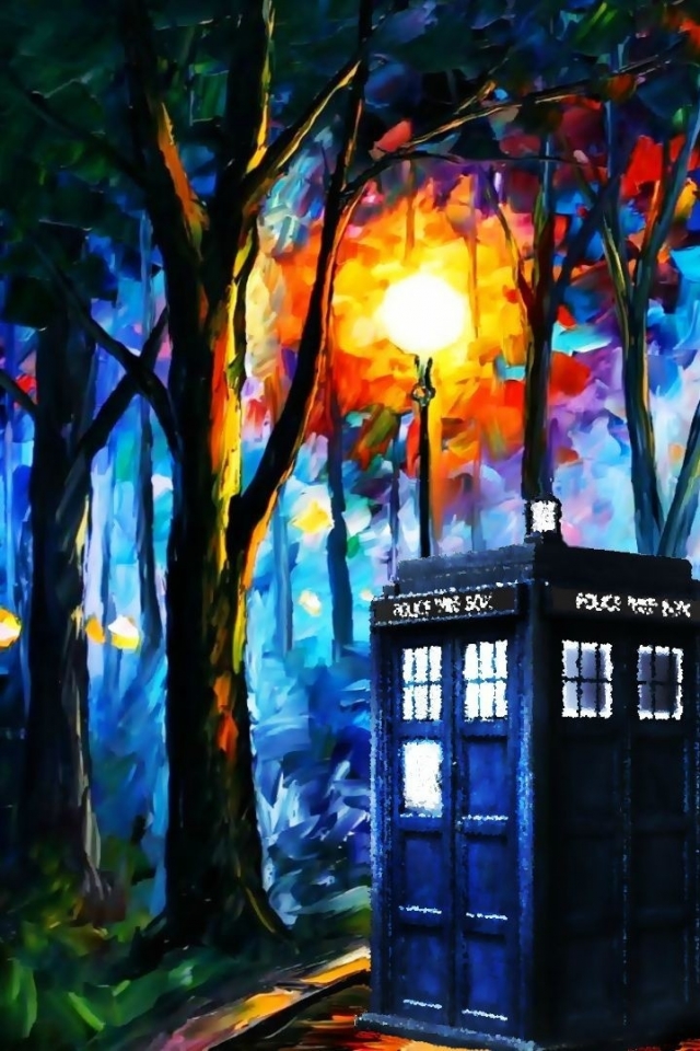 Tardis Leonid Afremov Doctor Who Wallpaper Art HD