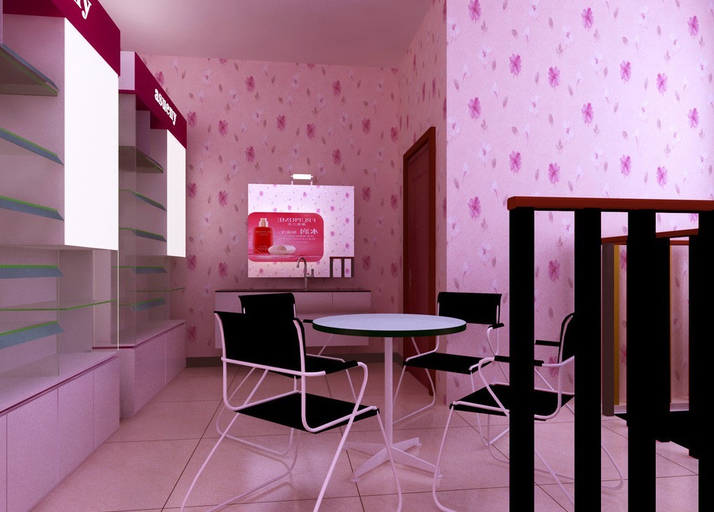 girls pink bedroom wallpaper cartoon pink wallpaper interior design 3d 1017x729