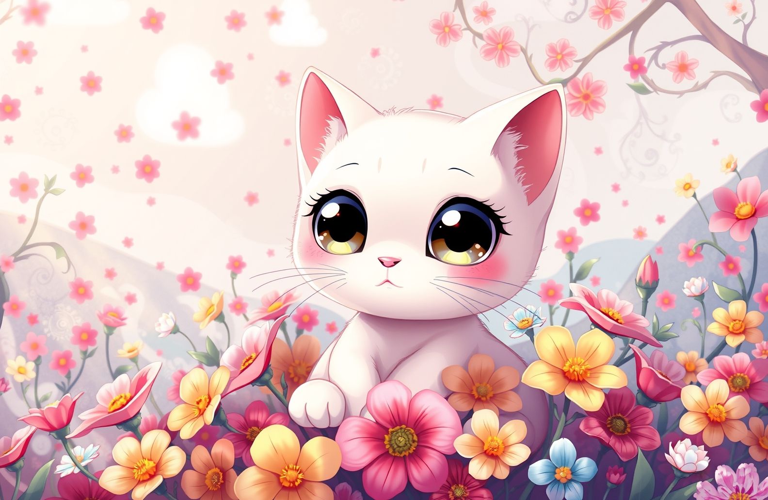 Anime Cat Wallpaper