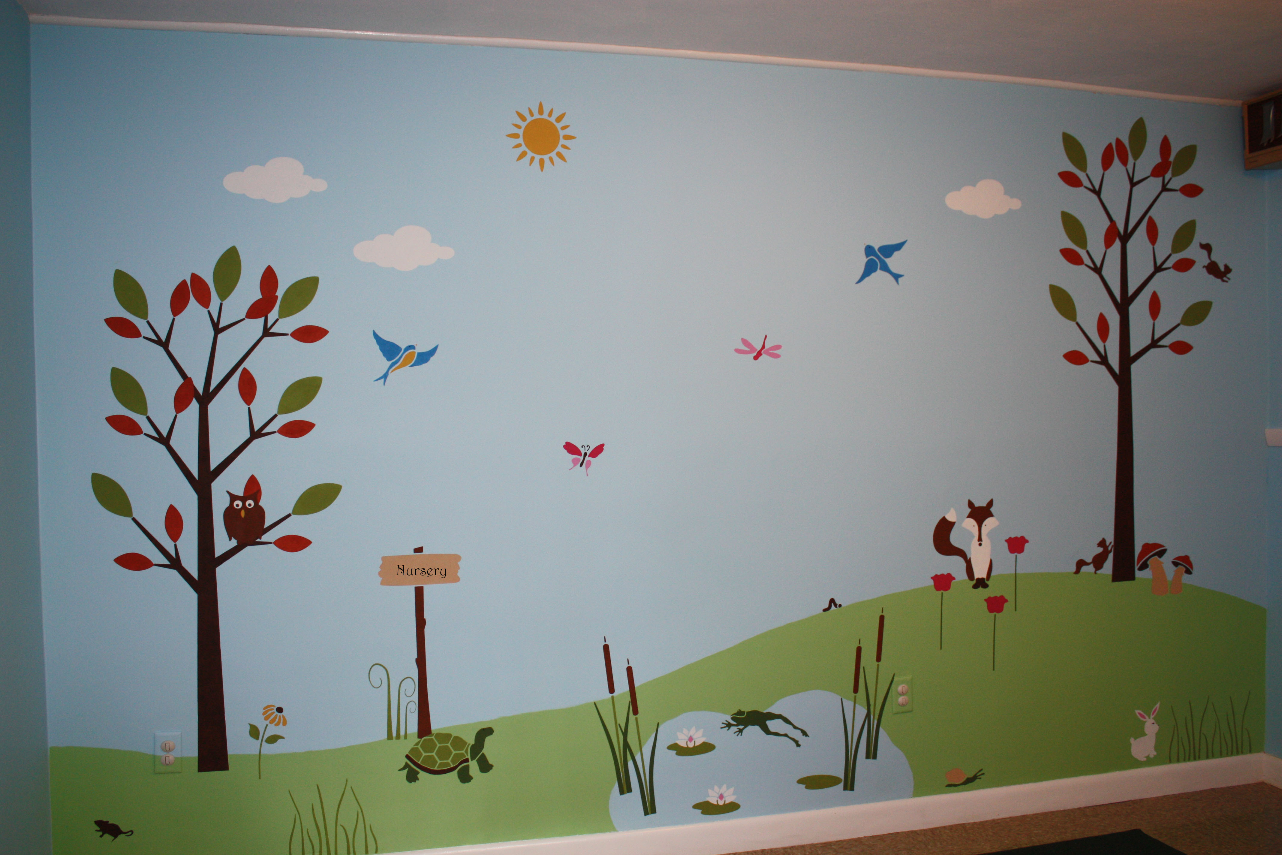 Nursery Wall Murals Grasscloth Wallpaper