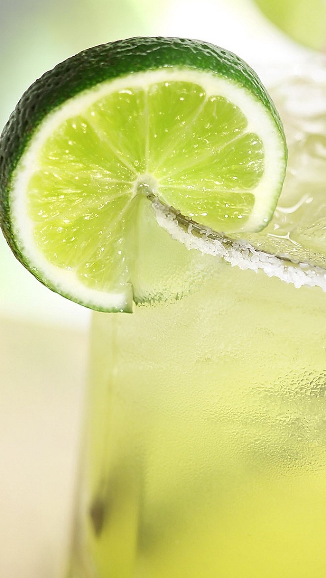 Iced Green Tea Lemonade Cocktail Lime Juice HD