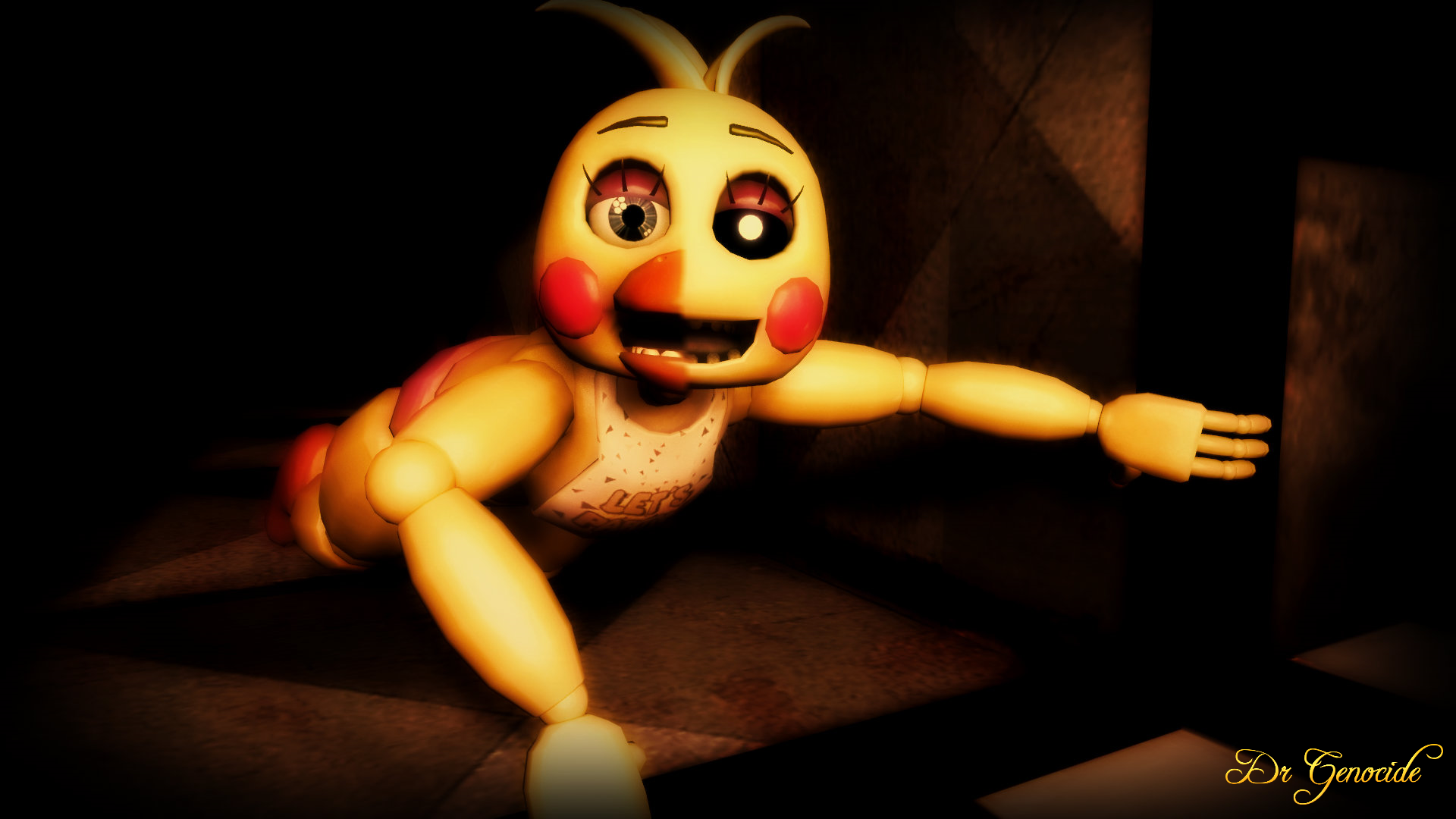 Fnaf2 Toy Chica Wallpaper By Drgenocidesfm