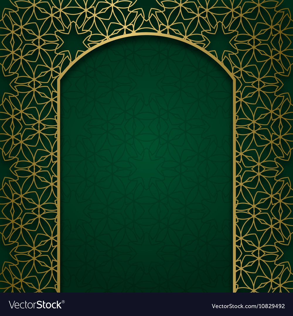 Traditional Ornamental Background With Arched Vector Image