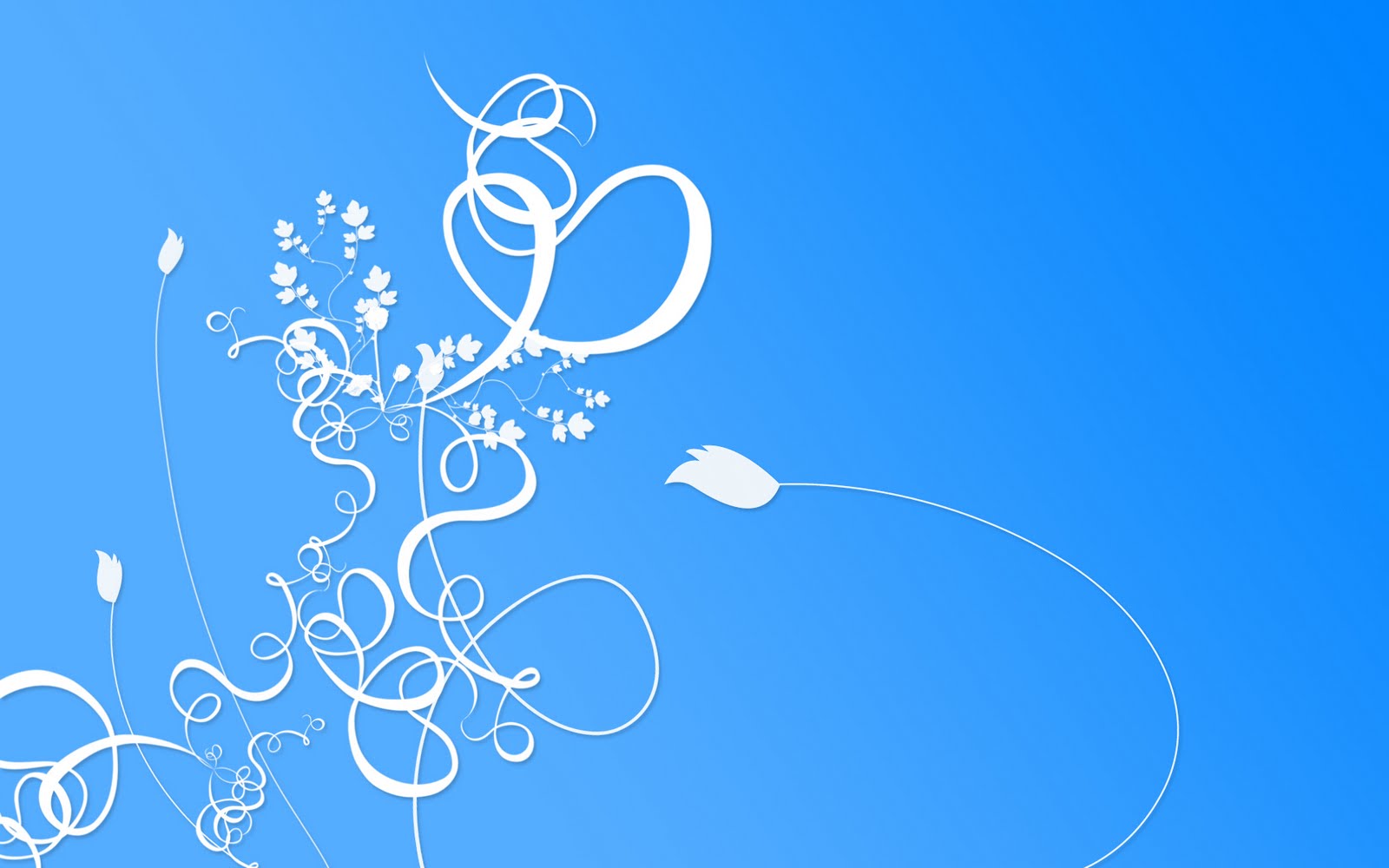 Blue White Floral HD Wallpaper Here You Can See Abstract