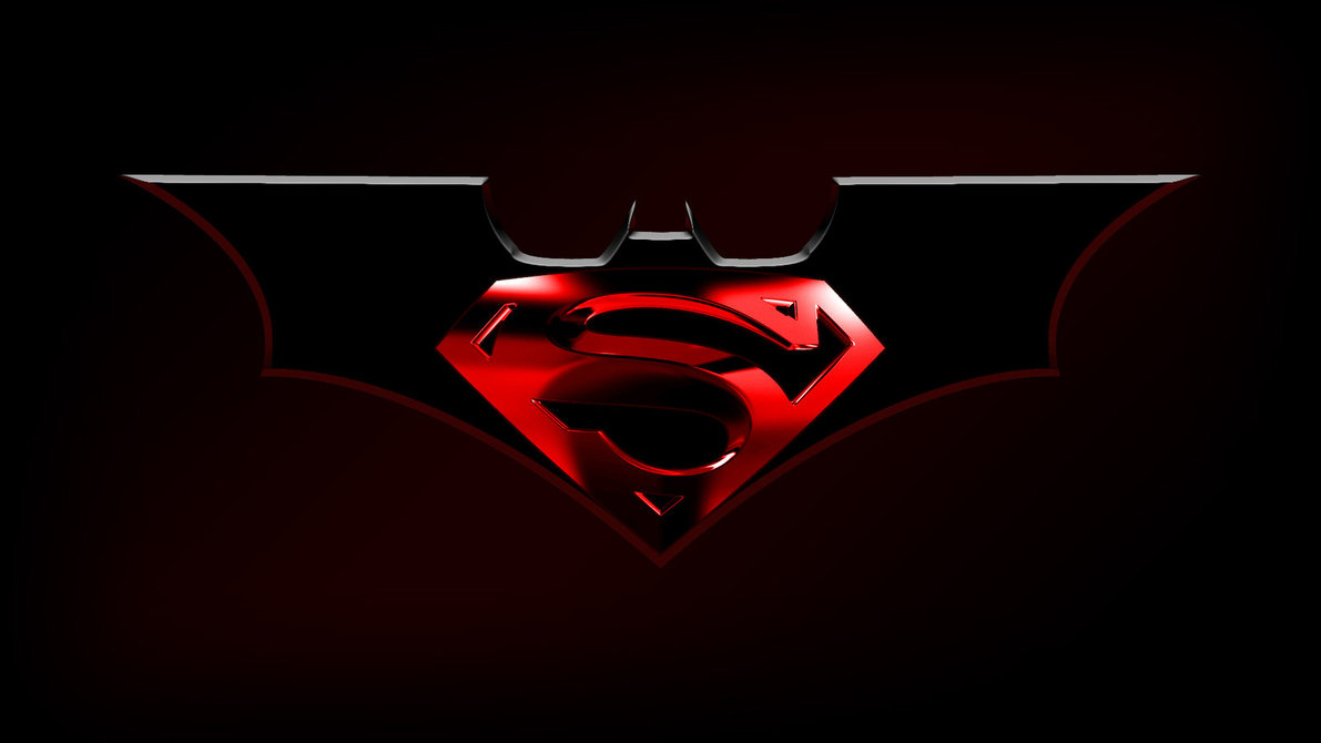 Superman And Batman Logo Wallpaper Batman