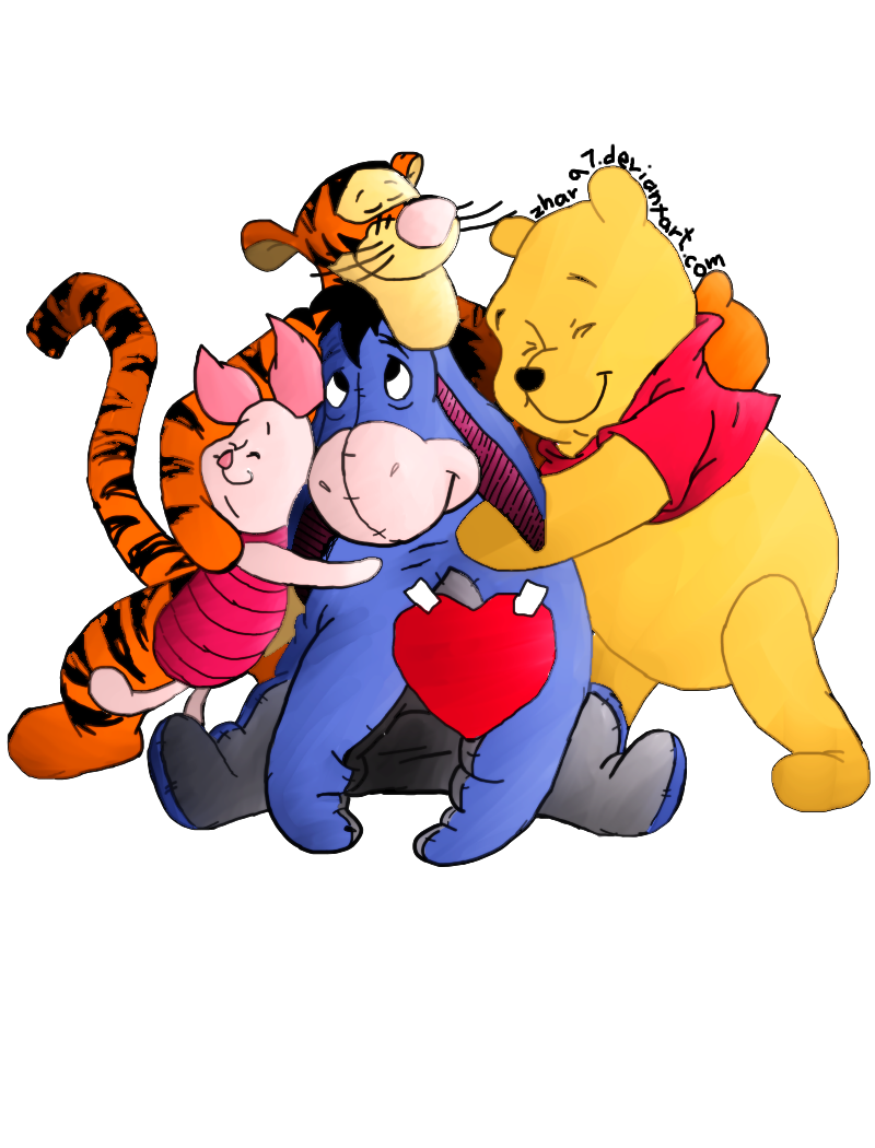 Acre Hug Of Winnie The Pooh And Friends By Zhar97
