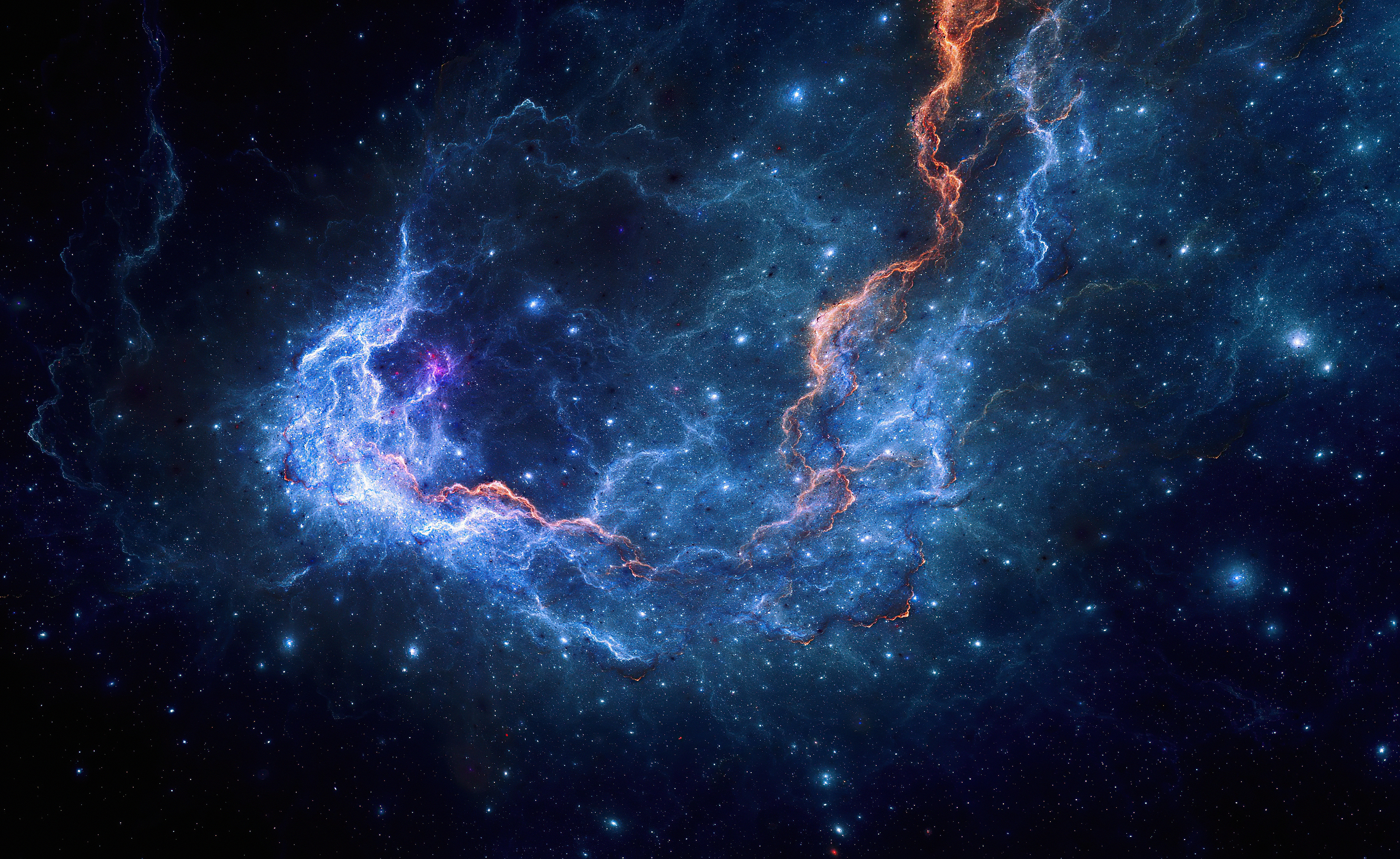 Wallpaper 4k Nebula Stars Space