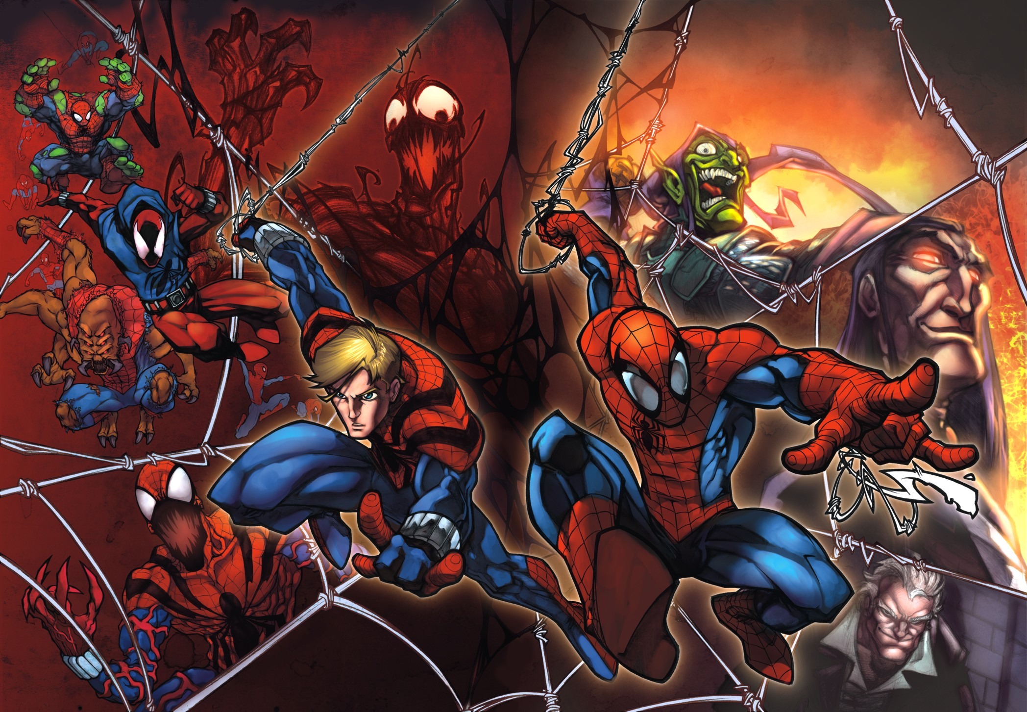 Frank Cho Spider Man desktop wallpaper 2096x1453