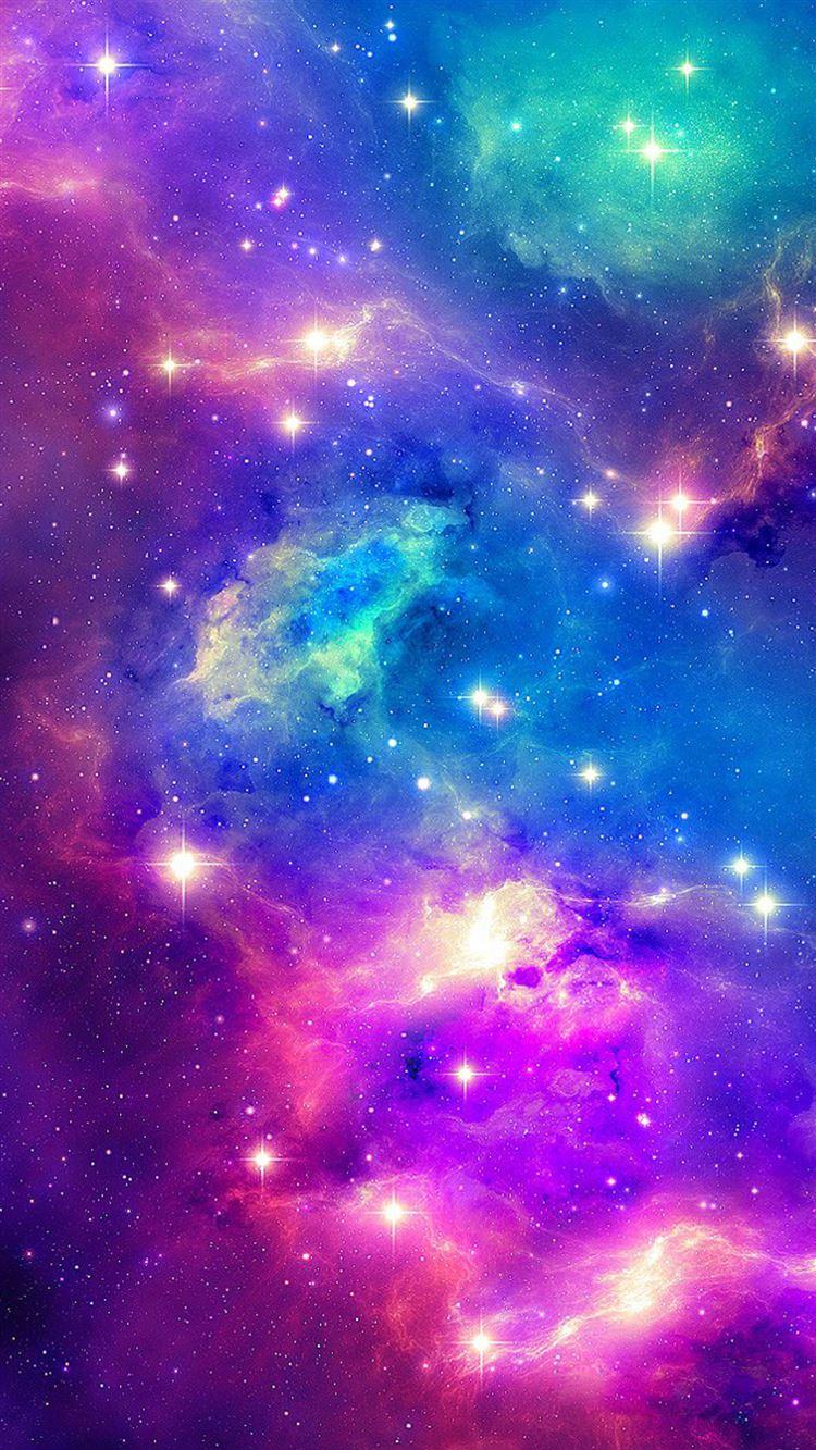 Sparkling Shiny Fantasy Outer Space iPhone 8 Wallpapers Free Download