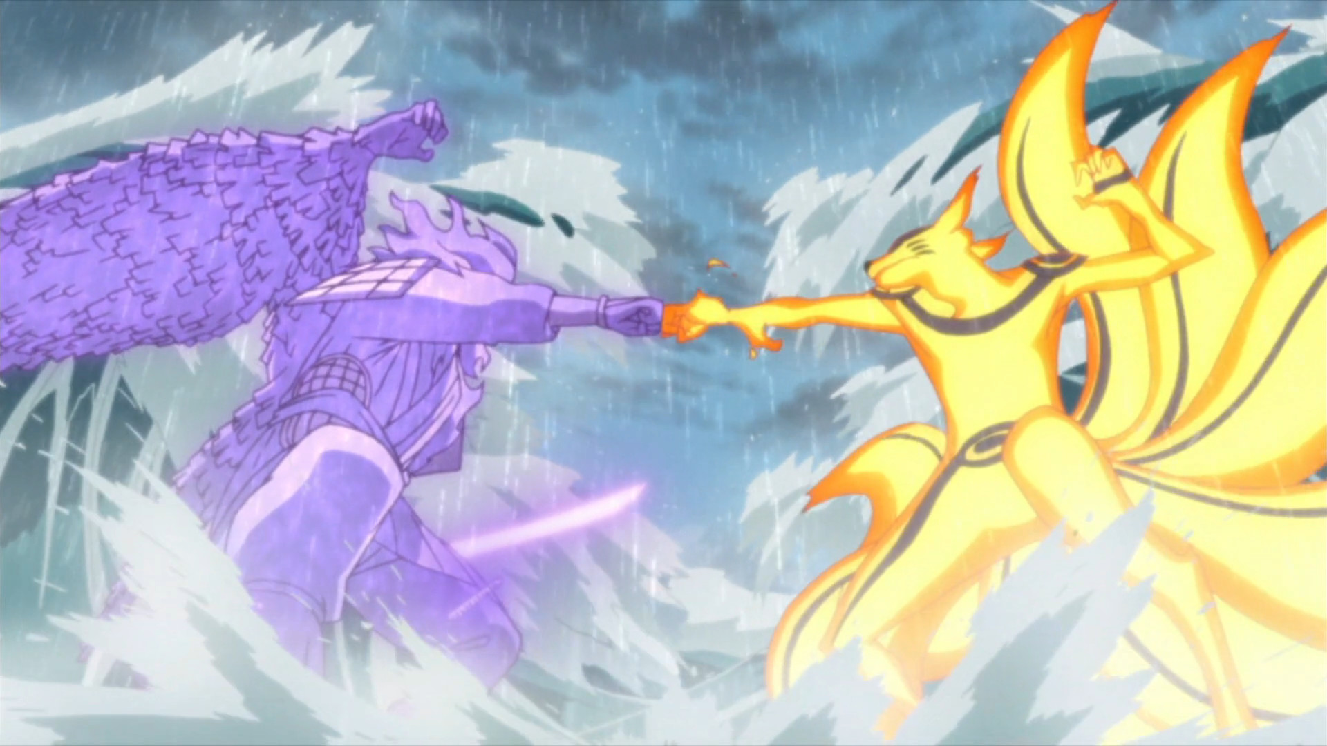 Naruto Vs Sasuke Animation Wallpaper