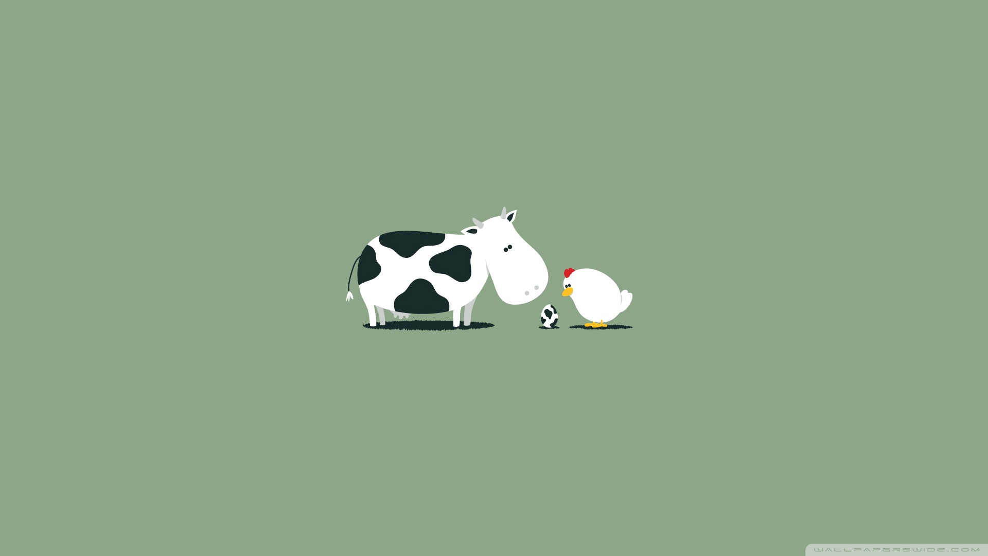 Have you ever seen a cow lay an egg? Neither have we, but our funny cow egg wallpapers imagine just that. These quirky illustrations are guaranteed to brighten up your workday and make your coworkers wonder what’s so hilarious.