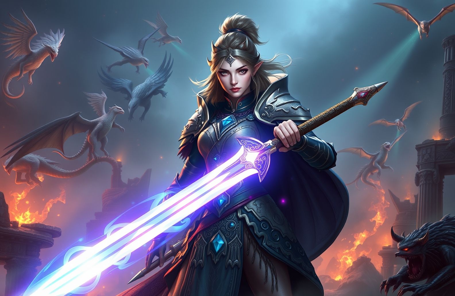 Fantasy Warrior Women Wallpaper
