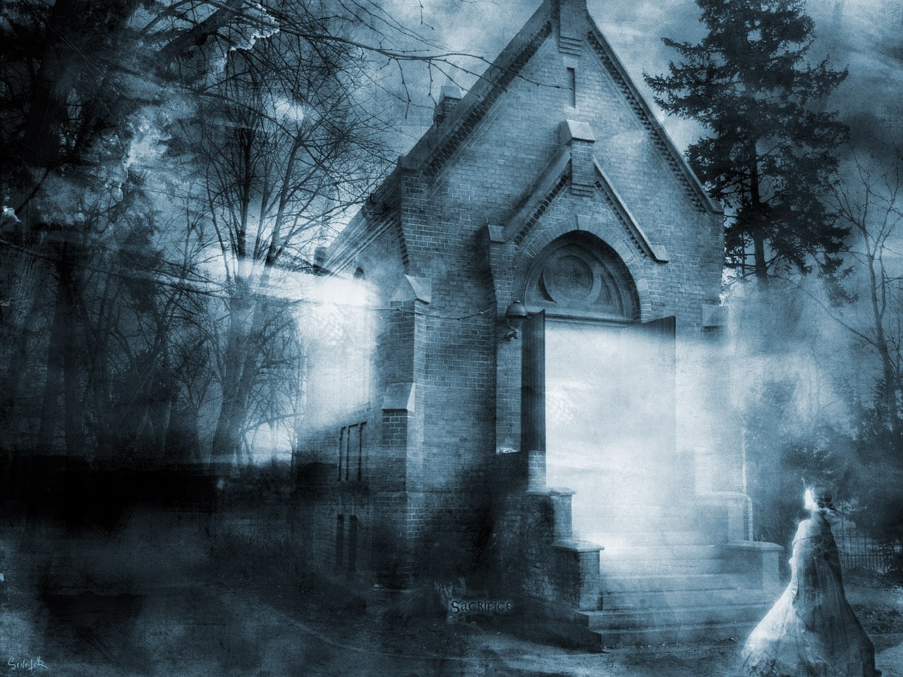 The Haunted House Wallpaper HD