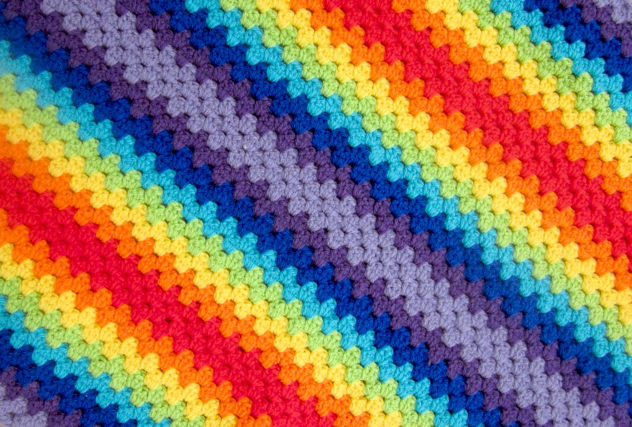 Rainbow Yarn Background Image
