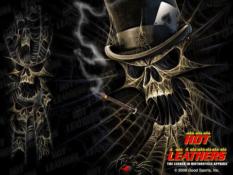 Skull Spider Web Top Hat Ace Wallpaper Pictures