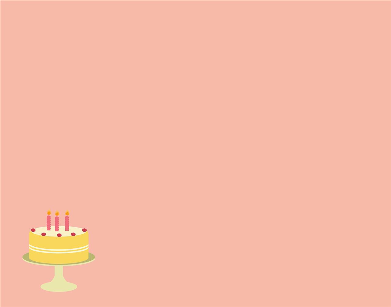 Candles BirtHDay Party Celebration Background For Powerpoint Template