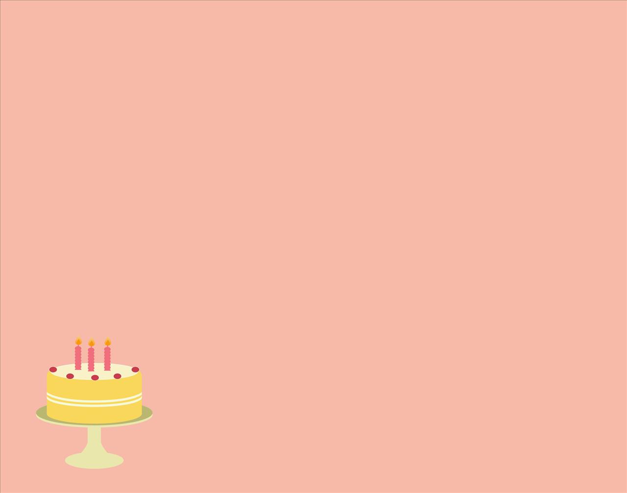 Light Pink Birthday Cake