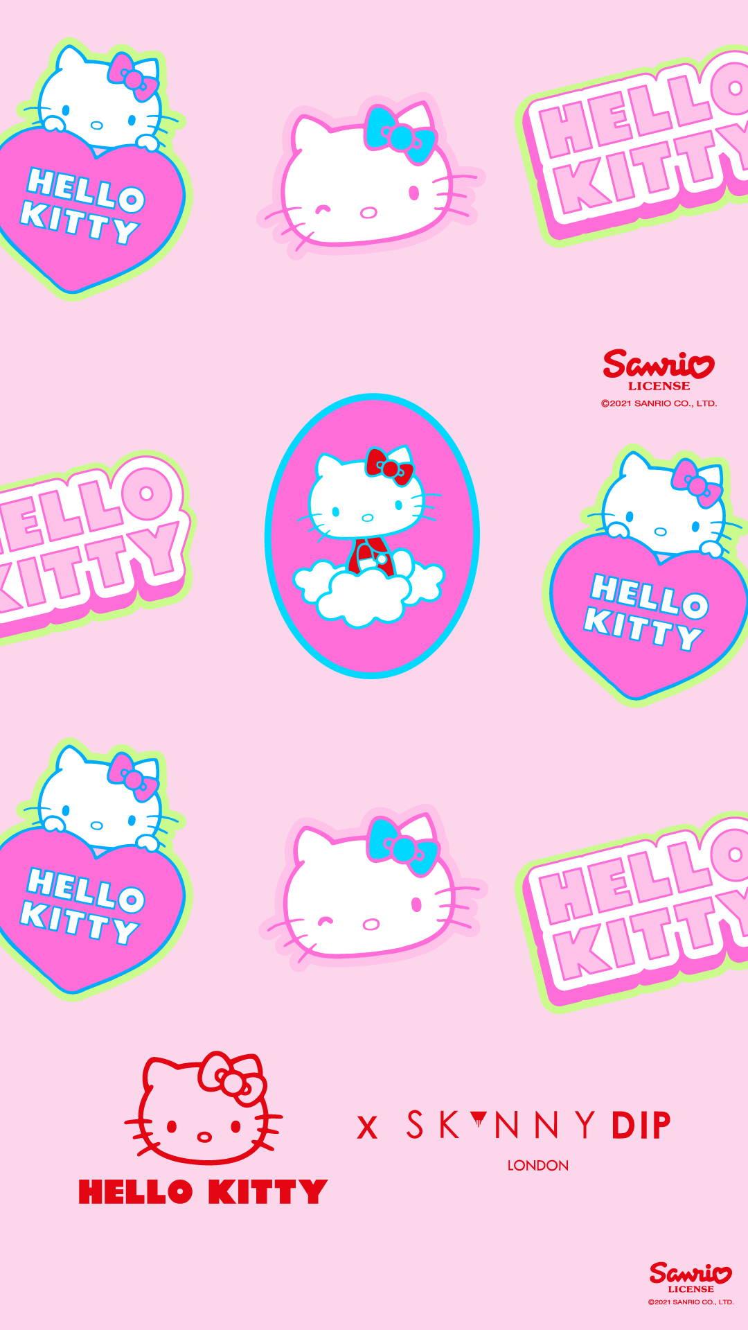 Hello Kitty X Skinnydip Phone Wallpaper