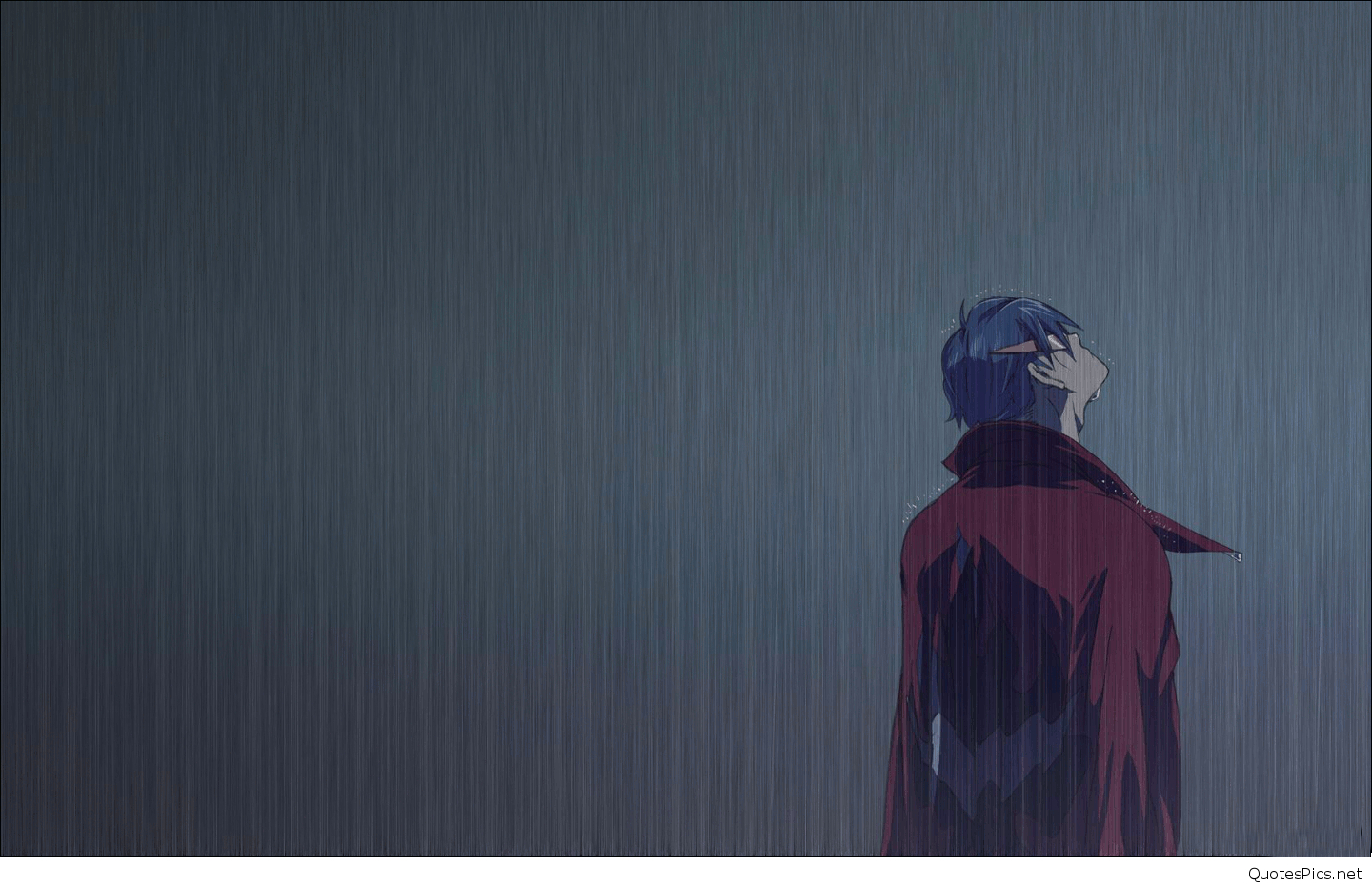 Wallpaper Dark Sad Boy Anime Aesthetic