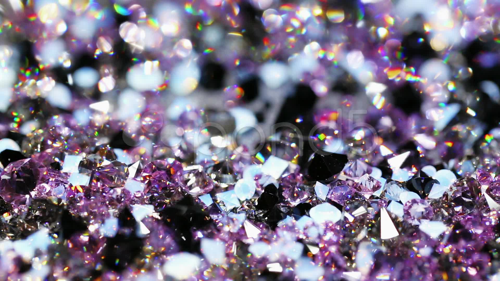 Purple Diamonds Background Many Diamond Jewel Stones