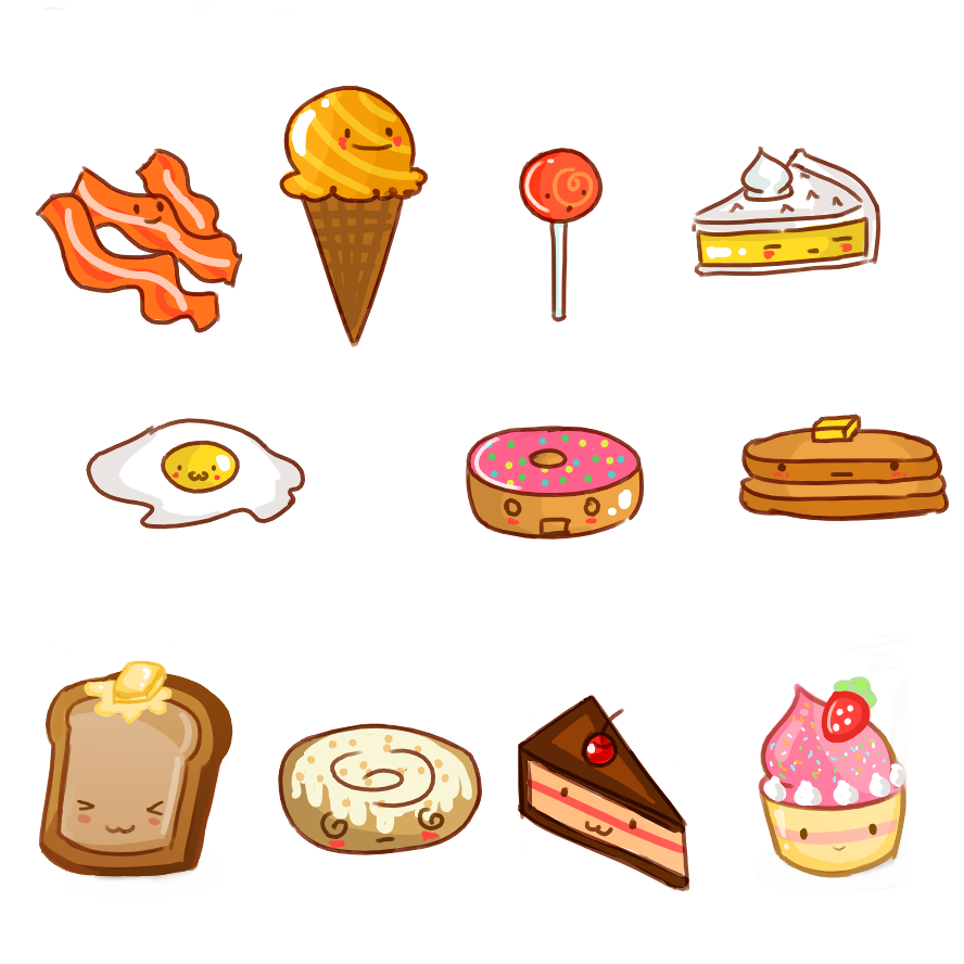  Cute Cartoon Food Wallpapers WallpaperSafari