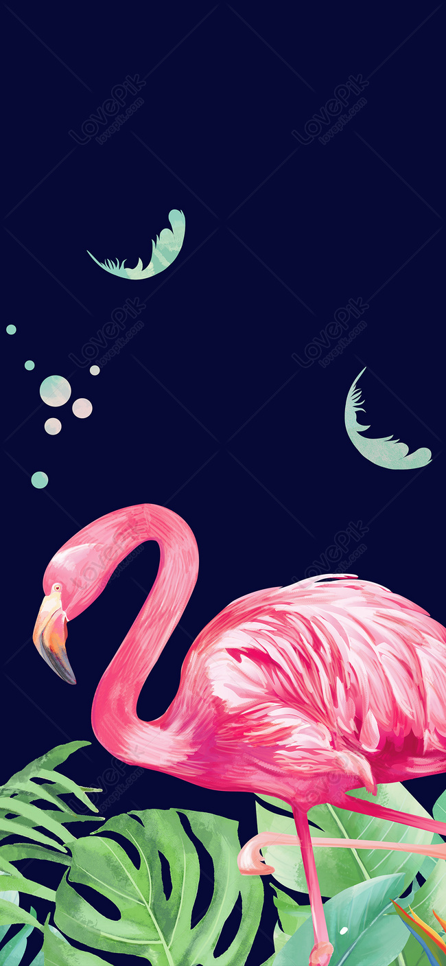 Flamingo Couples Cellphone Wallpaper Background Image