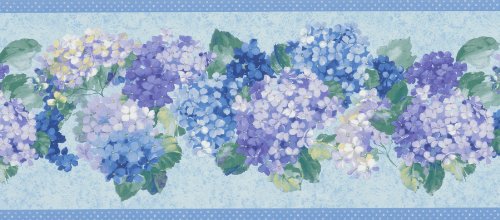 Free download Borders and More Hydrangea Bunches Wall Border 10 Inch by