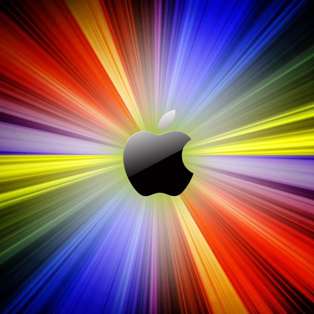 Multi Colored Apple Logo iPad Wallpaper iPadflava