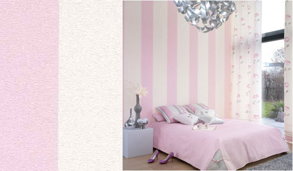 Stripe Pink And White Ill Ill18554113 Wallpaper