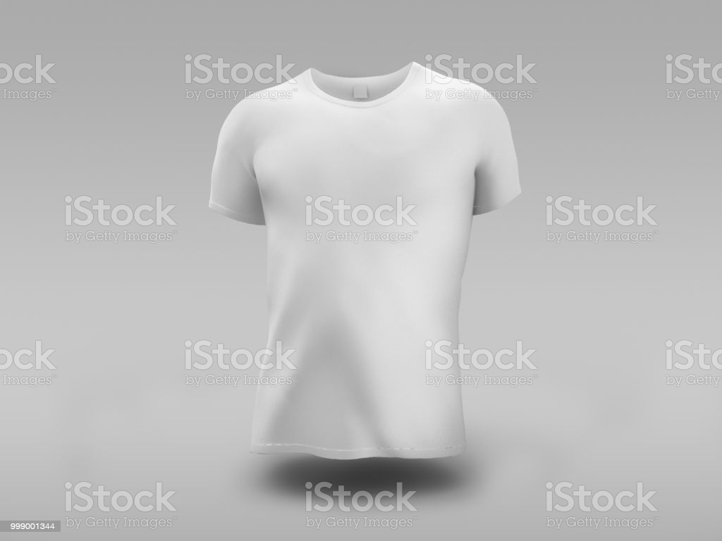 White Tshirt Mock Up 3d Illustration Stock Photo   Download Image 1024x768