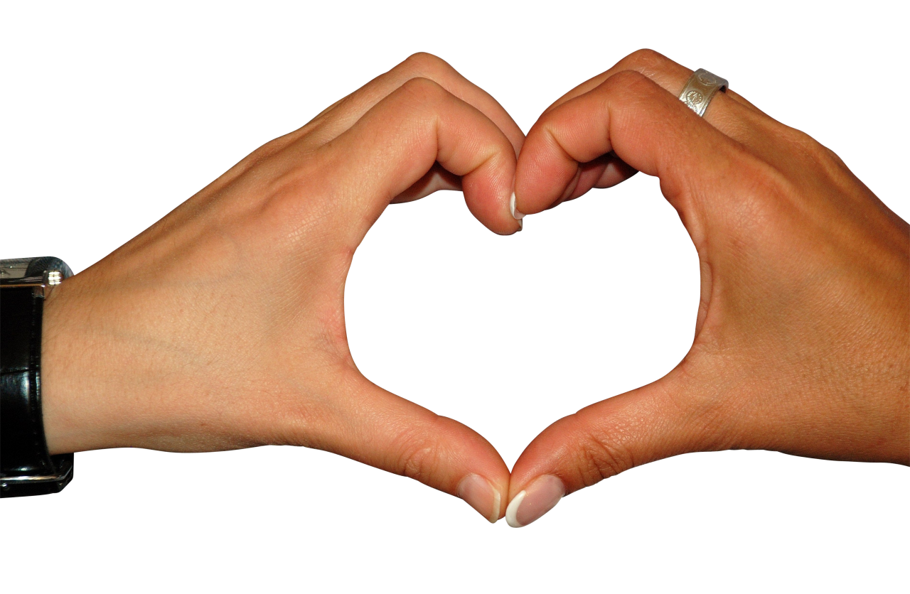 Heart With Fingers Png Image Wallpaper