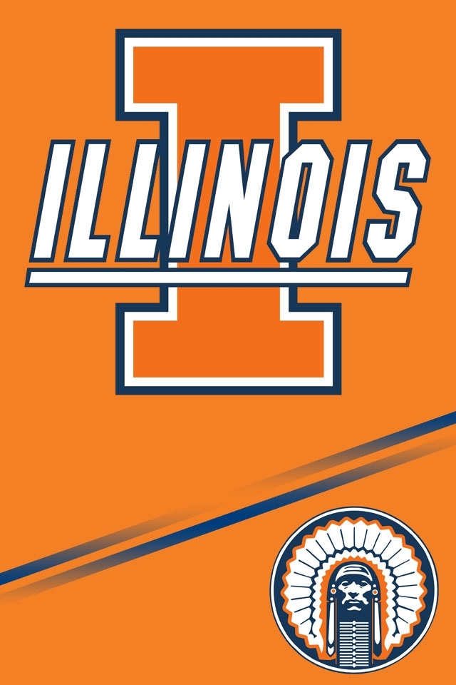 Illinois Fighting Illini HD Wallpaper For iPhone 4s